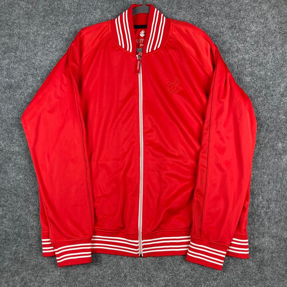 Rocawear Track Jacket Mens 3XL Red‎ Full Zip Athletic Y2K Retro